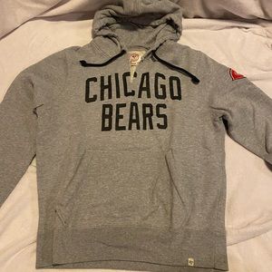 size M gray Chicago Bears hoodie